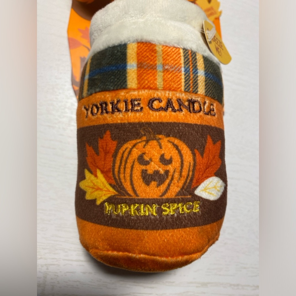 Bark An Autumn Tail Yorkie Candle Dog Toy S-M 0-50 lbs